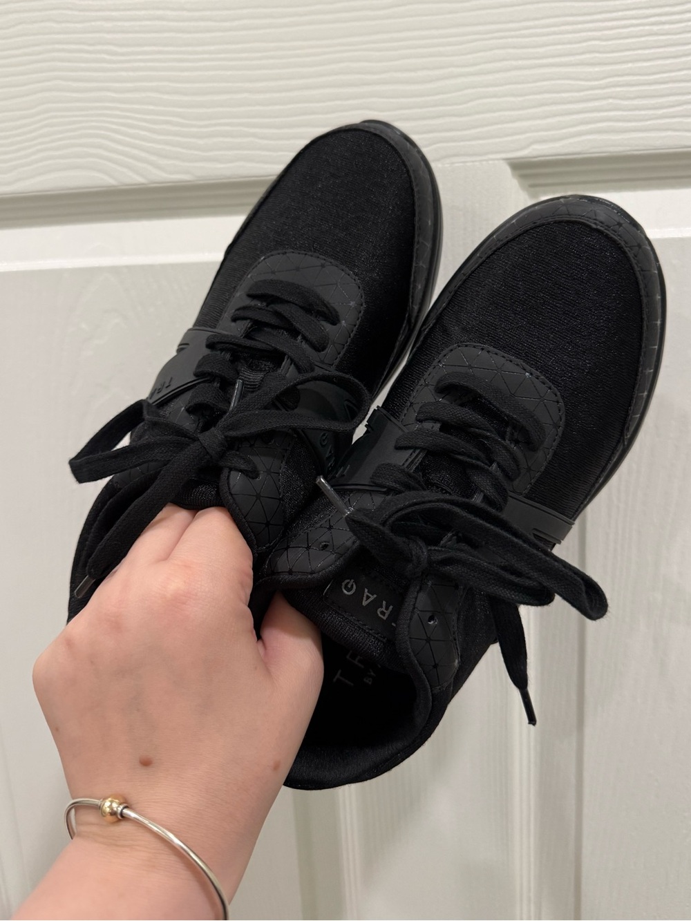 TRAQ by Alegria NIB All Black Sneakers